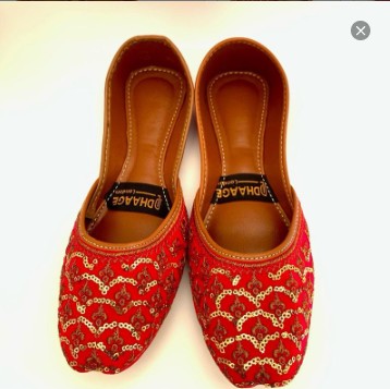 87-Handmade Women’s PINK Khussa – Traditional Jutti – Available size: UK 4,5,6