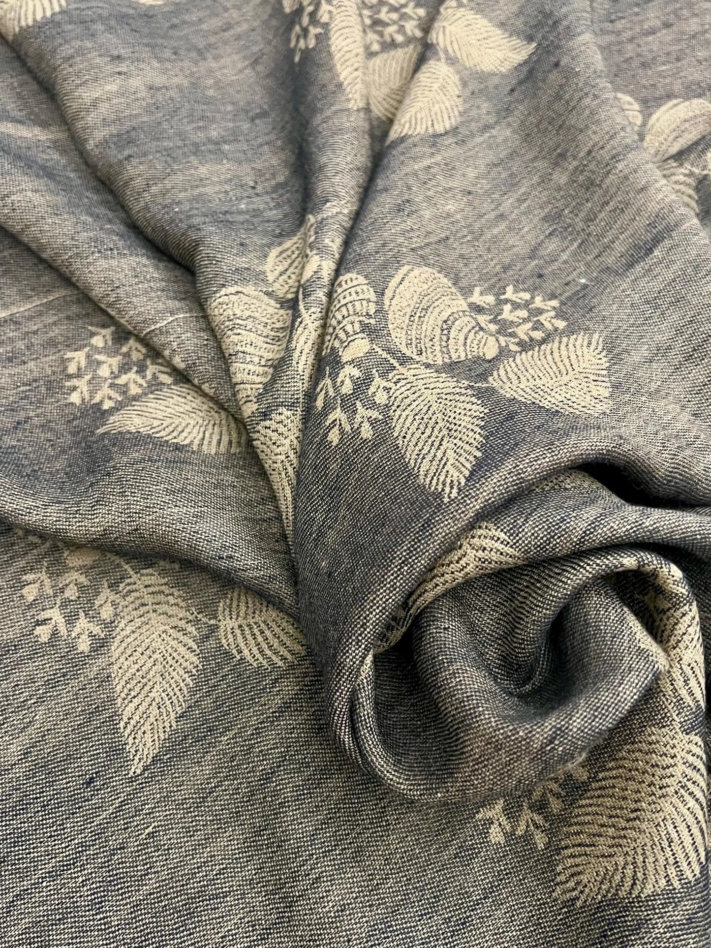 Embroidered Pashmina Shawl, Soft Floral Wrap, Elegant Ladies Scarf, 14