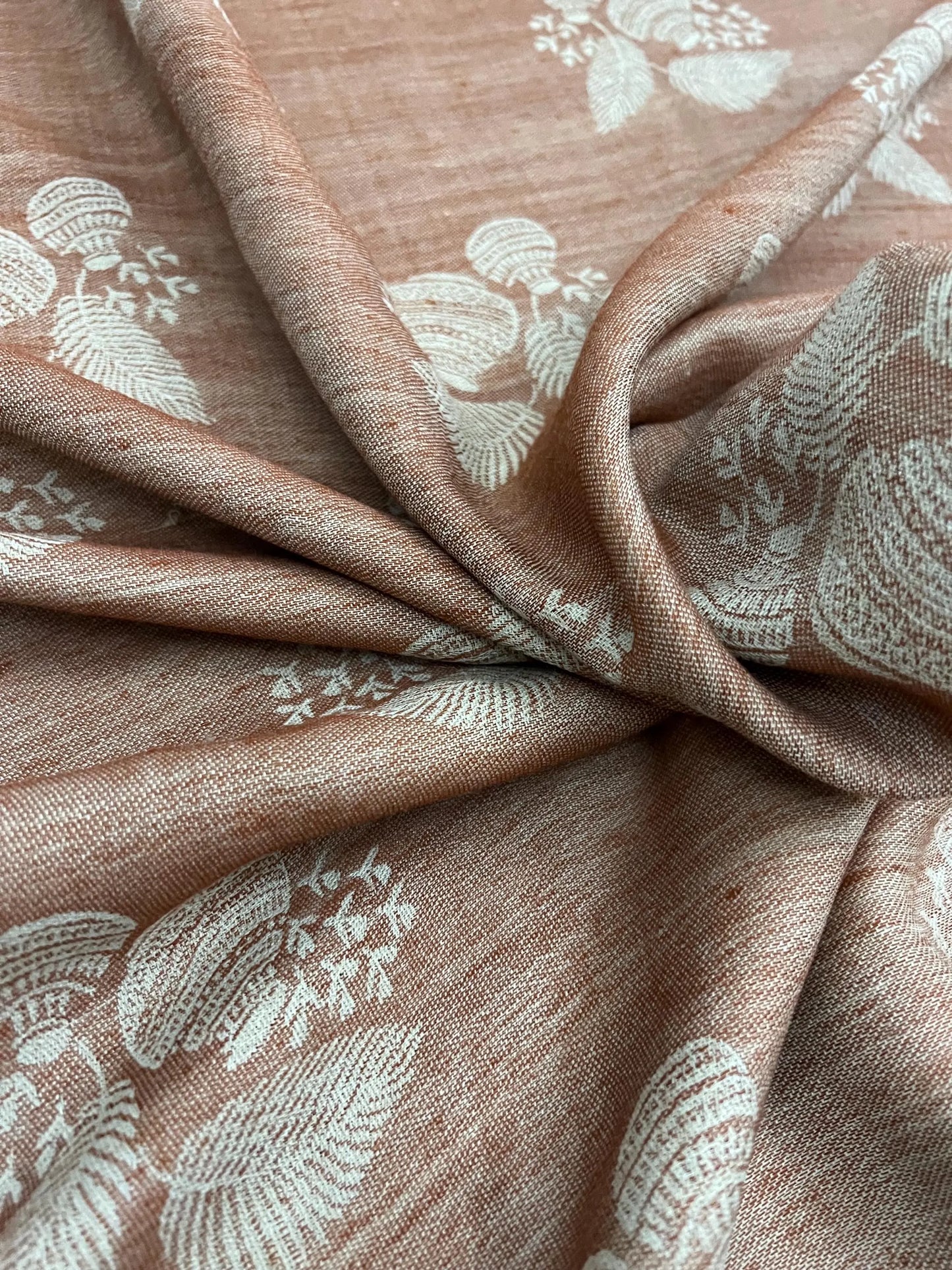 Embroidered Pashmina Shawl, Soft Floral Wrap, Elegant Ladies Scarf, 14