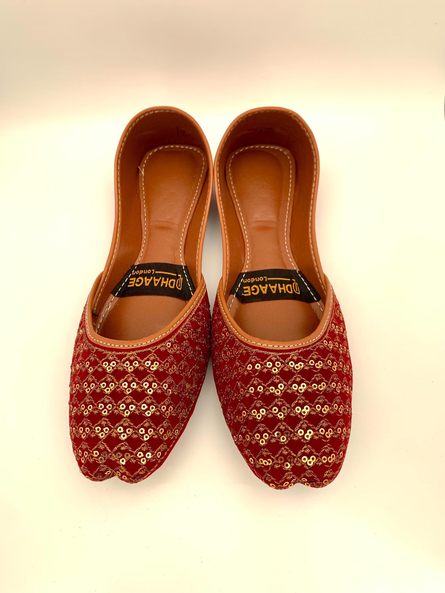 82-Handmade Women’s Maroon Khussa – Traditional Jutti – Available size: UK 5,6,7