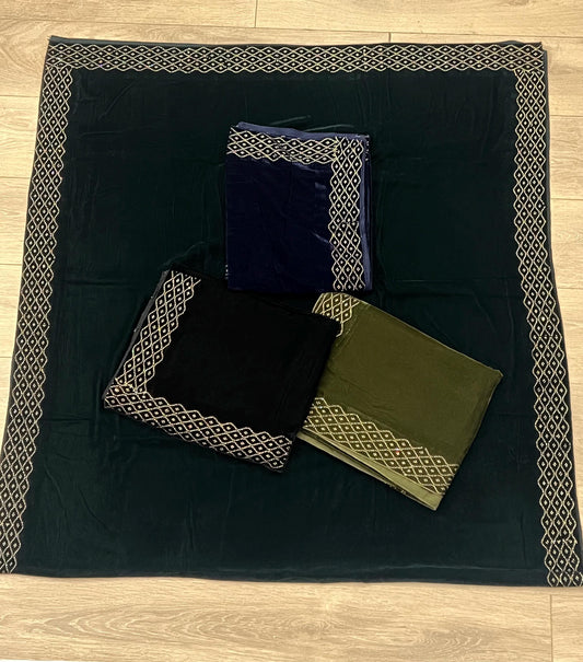 Velvet Embroidered Shawl for Women – Luxury Soft Wrap/11B