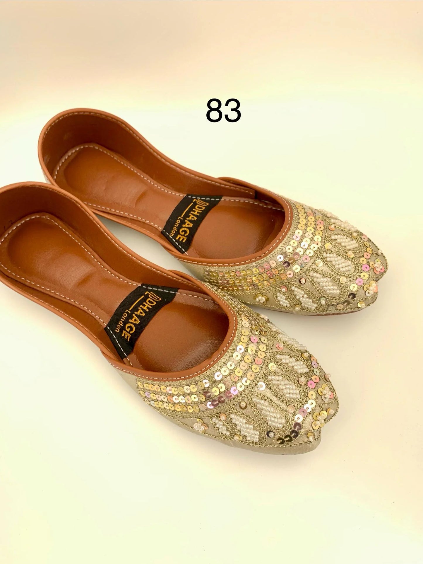 83-Handmade Women’s Green shade Khussa – Traditional Jutti – Available size: UK 5,6