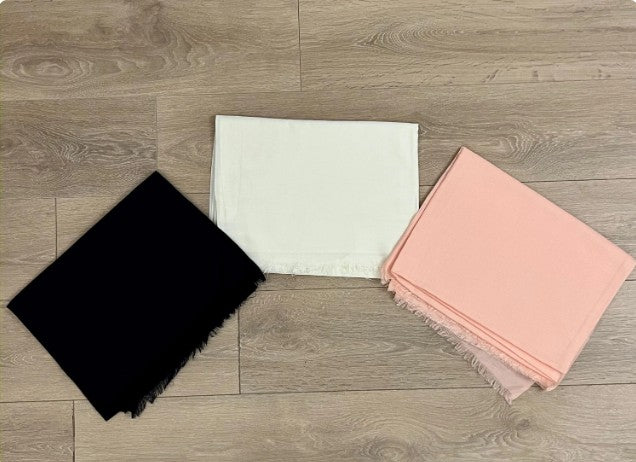 Embroidered Pashmina Shawl, Soft Floral Wrap, Elegant Ladies Scarf, 9C