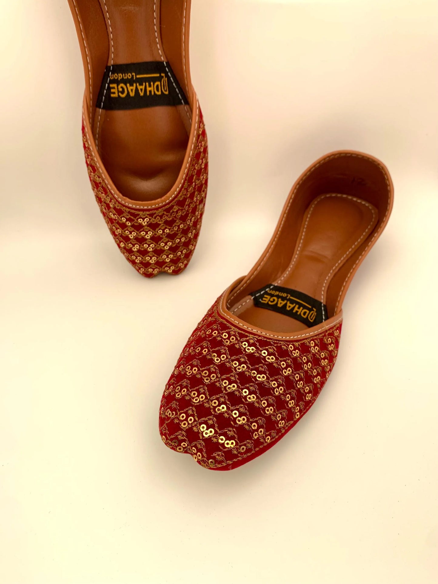 82-Handmade Women’s Maroon Khussa – Traditional Jutti – Available size: UK 5,6,7