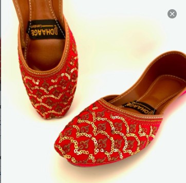 87-Handmade Women’s PINK Khussa – Traditional Jutti – Available size: UK 4,5,6