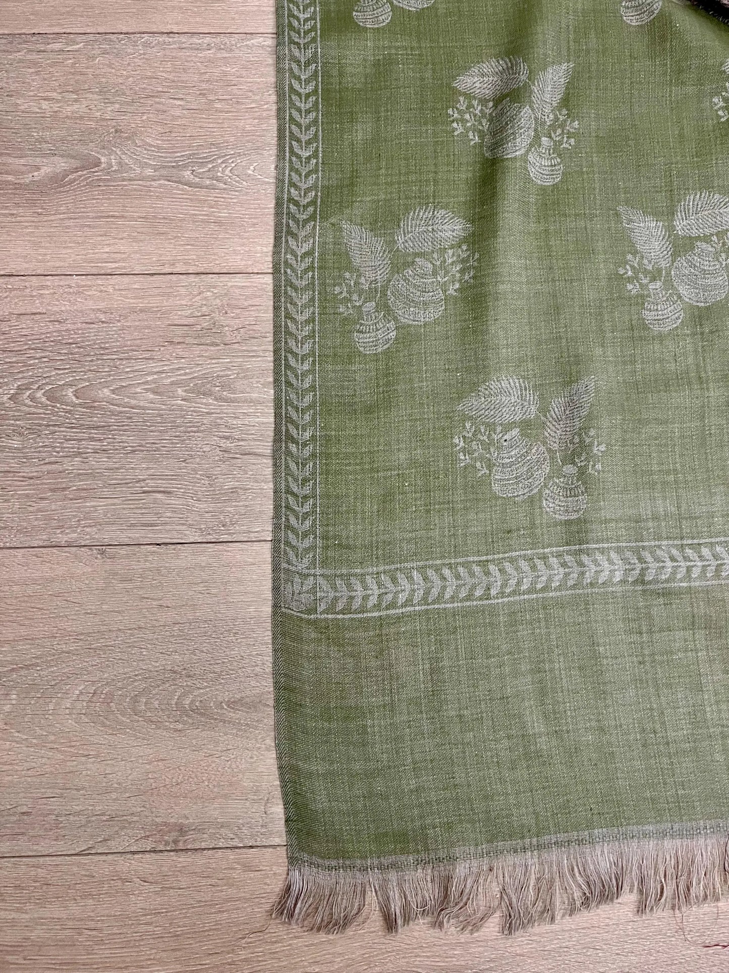 Embroidered Pashmina Shawl, Soft Floral Wrap, Elegant Ladies Scarf, 14