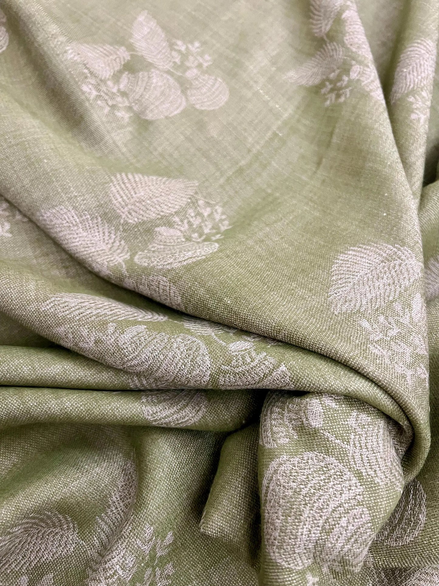 Embroidered Pashmina Shawl, Soft Floral Wrap, Elegant Ladies Scarf, 14